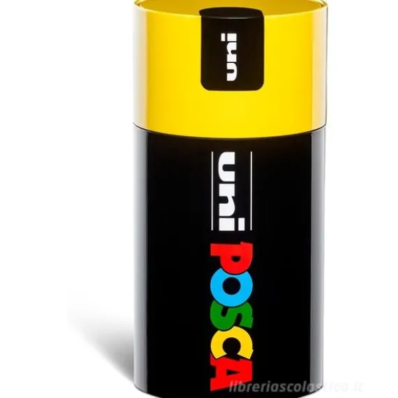 Confezione 18 pennarelli punta media 2,5 mm UniPosca Gift Box giallo