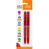 Confezione 2 penne a gel cancellabili e ricaricabili tratto 0,7 mm colore rosso