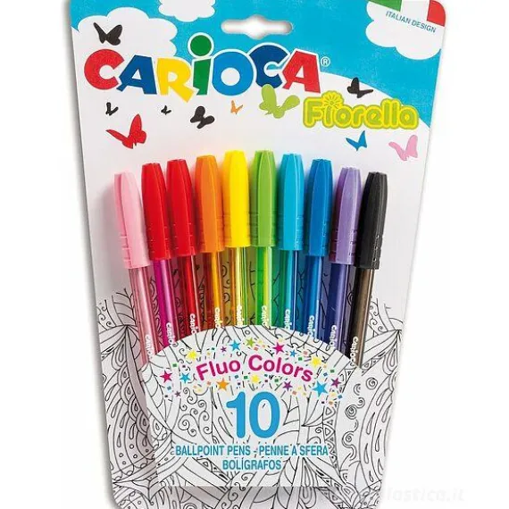 Confezione 10 penne a sfera Fiorella