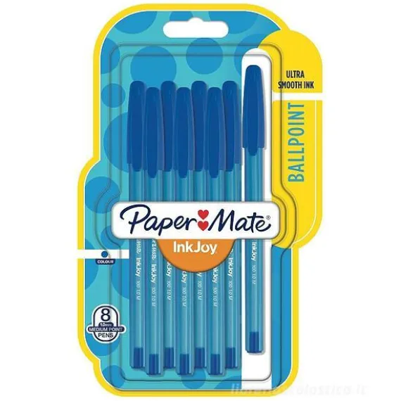 Confezione 8 penne a sfera InkJoy 100 colore blu