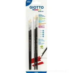Confezione 4 pennelli Giotto serie 577 numeri 0-2-4-6