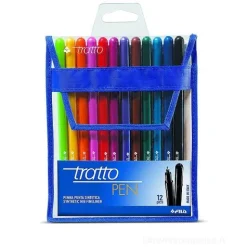 Confezione 12 penne Tratto Pen colorate