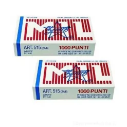Confezione 2000 punti metallici 6mm per cucitrice Zenith 501