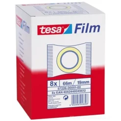 Confezione 8 rotoli di nastro adesivo trasparente 19 mm x 66 m (57226)