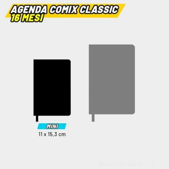 Diario Agenda Comix 2026-2027 giornaliera mini 16 mesi Special Glitter Viola Scuole Medie e Superiori (75691FV)