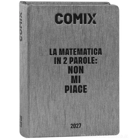 Diario Agenda Comix 16 mesi Mignon Plus Gear Black - Diario scolastico 2026-2027