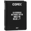 Diario Agenda Comix 16 mesi Standard Black&Silver - Diario scolastico 2026-2027