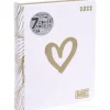 Diario agenda Luxury ME My Evolution 2022-2023 16 mesi. Bianco oro (simbolo cuore)