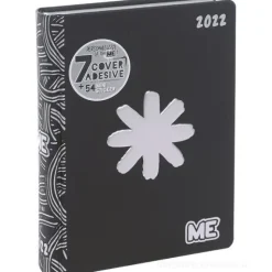 Diario agenda Luxury ME My Evolution 2022-2023 16 mesi. Nero argento (simbolo asterisco)