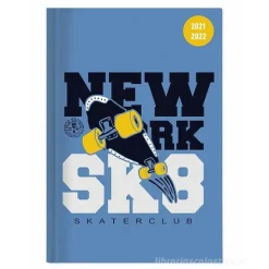 Diario agenda 12 mesi 2021-2022 Collegetimer day by day Skate