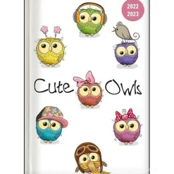 Diario agenda 12 mesi giornaliera 2022-2023 Collegetimer Pocket day by day Cute Owls