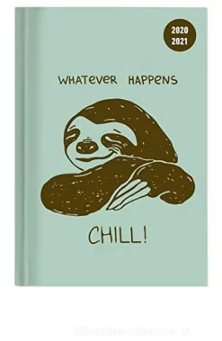 Diario agenda 12 mesi giornaliera 2020-2021 Collegetimer A6 day by day Chill