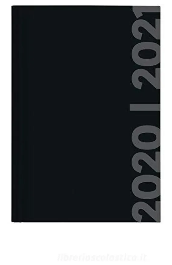 Diario agenda 12 mesi giornaliera 2020-2021 Collegetimer A6 day by day Black Label