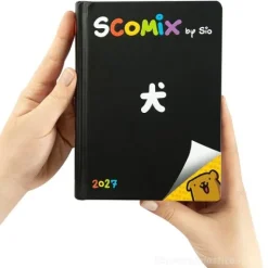 Diario Agenda 16 mesi Medium Scomix Black - Diario scolastico 2026-2027