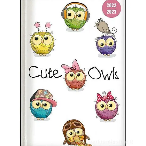 Diario agenda 17 mesi settimanale 2022-2023 Collegetimer Cute Owls A5