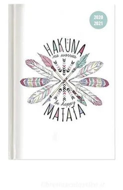 Diario agenda 16 mesi settimanale 2020-2021 Collegetimer A5 Hakuna Matata