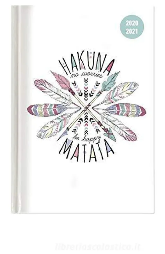 Diario agenda 16 mesi settimanale 2020-2021 Collegetimer A5 Hakuna Matata