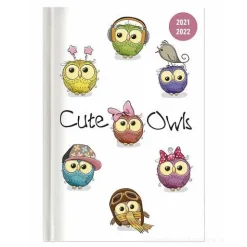 Diario agenda 16 mesi settimanale 2021-2022 Collegetimer A6 Cute Owls
