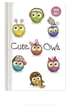 Diario agenda 16 mesi settimanale 2020-2021 Collegetimer A5 Cute Owls
