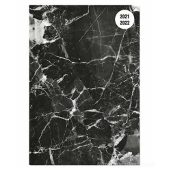 Diario agenda 16 mesi settimanale 2021-2022 Collegetimer A6 Black Marble