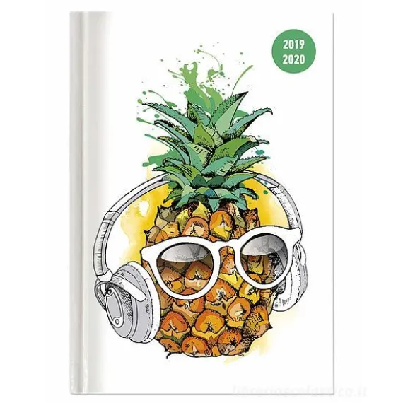 Diario agenda 16 mesi settimanale 2019-2020 Collegetimer A5 Pineapple