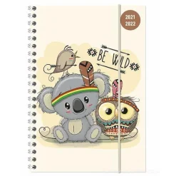Diario agenda 16 mesi spiralata settimanale 2021-2022 Collegetimer A5 Be wild
