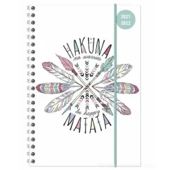 Diario agenda 16 mesi spiralata settimanale 2021-2022 Collegetimer A5 Hakuna Matata