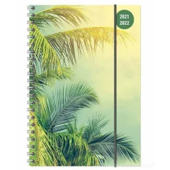 Diario agenda 16 mesi spiralata settimanale 2021-2022 Collegetimer A5 Tropical Dream