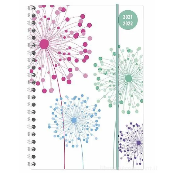 Diario agenda 16 mesi spiralata settimanale 2021-2022 Collegetimer A5 Blowballs