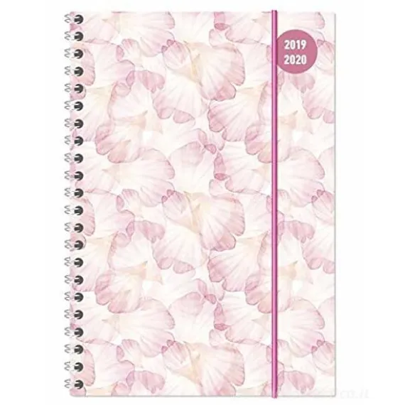 Diario agenda 16 mesi spiralata settimanale 2019-2020 Collegetimer A5 Pastel Dream