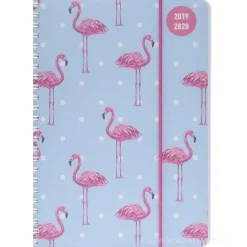 Diario agenda 16 mesi spiralata settimanale 2019-2020 Collegetimer A5 Flamingo