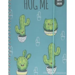 Diario agenda 16 mesi spiralata settimanale 2019-2020 Collegetimer A5 Cactus