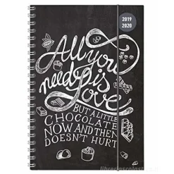 Diario agenda 16 mesi spiralata settimanale 2019-2020 Collegetimer A5 Chalkboard