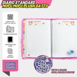 Diario Agenda scuola 2026-2027 Mofu Mofu 12 mesi per Scuola elementare e media - Gatto (75969GA)