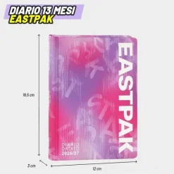 Diario datato Eastpak scuola 2026-2027 13 Mesi per scuola media e superiore Rosa (76482LP)