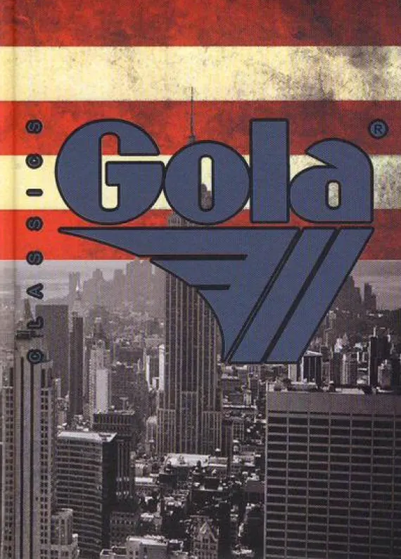 Diario Gola non datato 12 mesi. Bandiera americana skyline