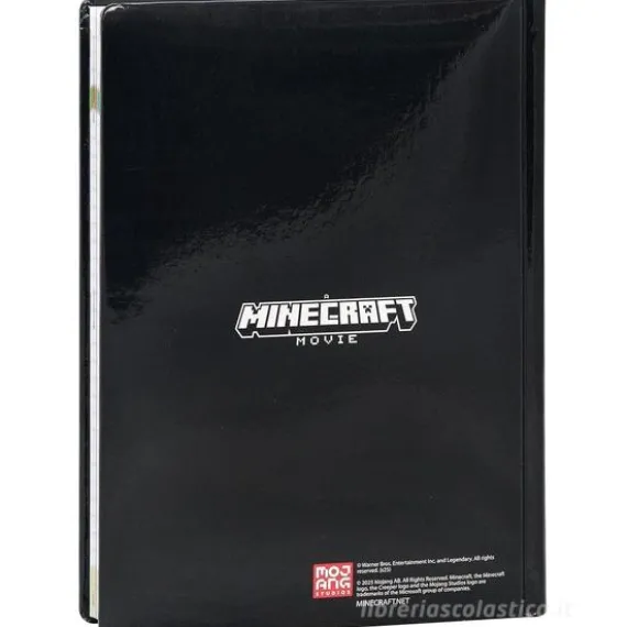Diario 12 mesi A Minecraft Movie nero non datato