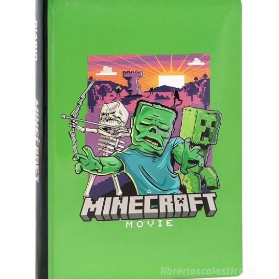 Diario 12 mesi A Minecraft Movie verde non datato