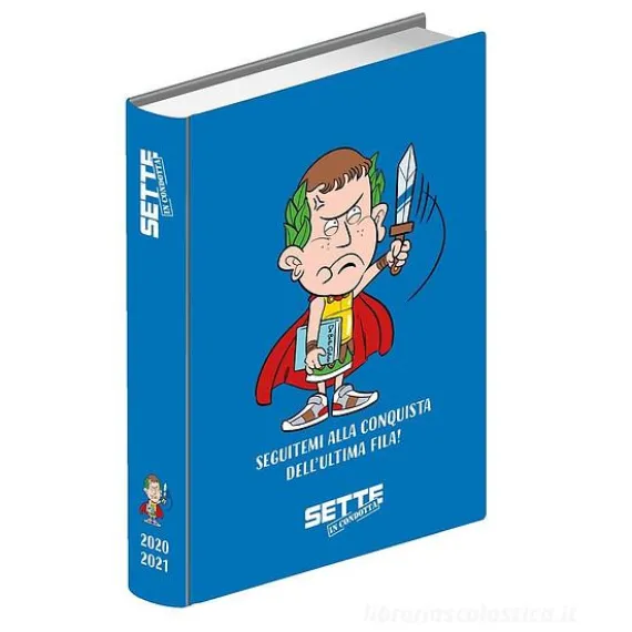 Diario 12 mesi Sette in Condotta 2020-2021 medium. Blu