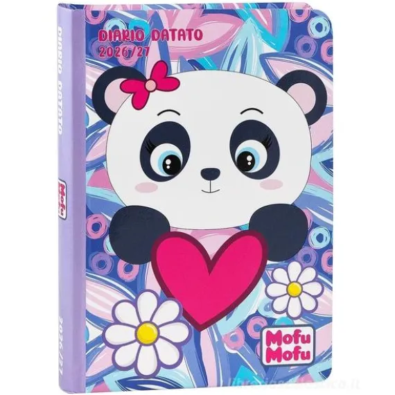 Diario 12 mesi Standard Mofumofu Panda - Diario scolastico 2026-2027