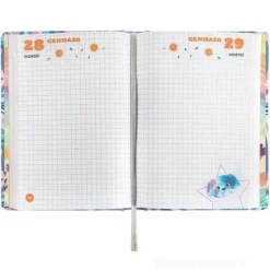 Diario 12 mesi Standard Mofumofu Panda - Diario scolastico 2026-2027