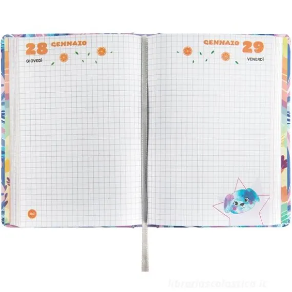 Diario 12 mesi Standard Mofumofu Panda - Diario scolastico 2026-2027