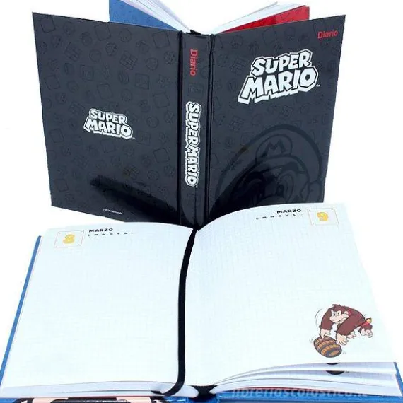Diario 12 mesi Super Mario nero non datato
