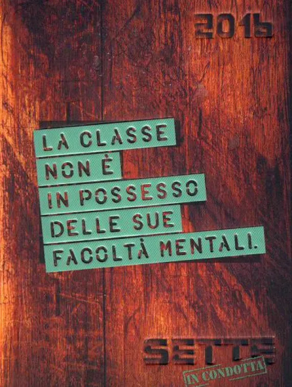 Diario 2015-2016 Sette in condotta rosso