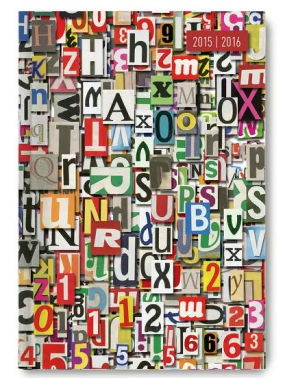 Diario settimanale 2016 Collegetimer Letters A6