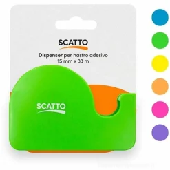 Dispenser con nastro adesivo 15 mm x 33 m