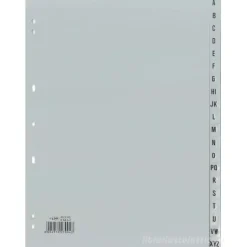 Divisori alfabetici per rubrica 20 schede formato A4