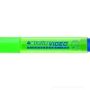 Evidenziatore con punta a scalpello Tratto Video verde