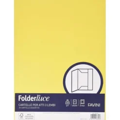 Favini A50X434 Luce&Acqua Cartelline in Cartoncino 3 Lembi, multi, 25 Pezzi