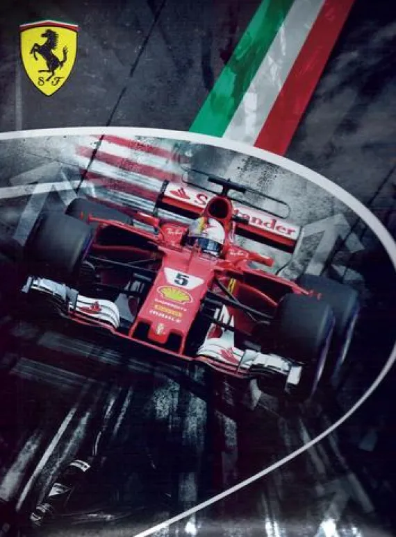 Ferrari Kids Diario 2019 12 mesi nero